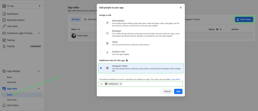 App roles